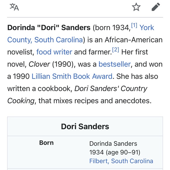 CLOVER NOVEL Dori Sanders Peaches Hardcover Georgia FOOD FARM FAMILY Alqonquin - Picture 8 of 8